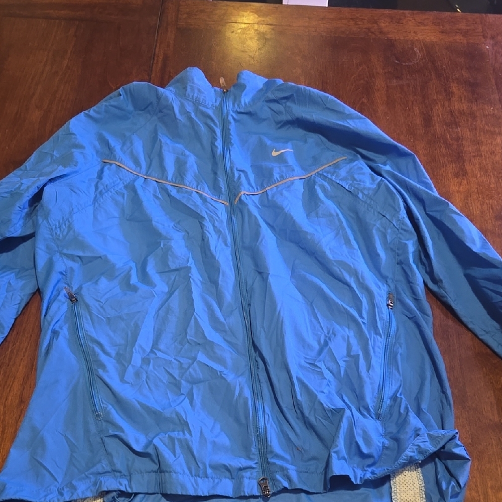 Nike Women's Blue Windbreaker Jacket